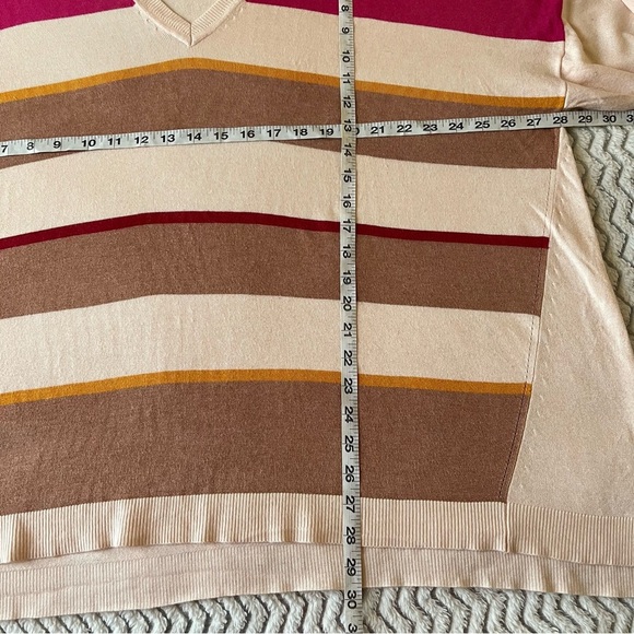 Lane Bryant Womens Striped Multicolor Long Sleeve Sweater Plus Size 26/28 (4x). - Picture 4 of 4